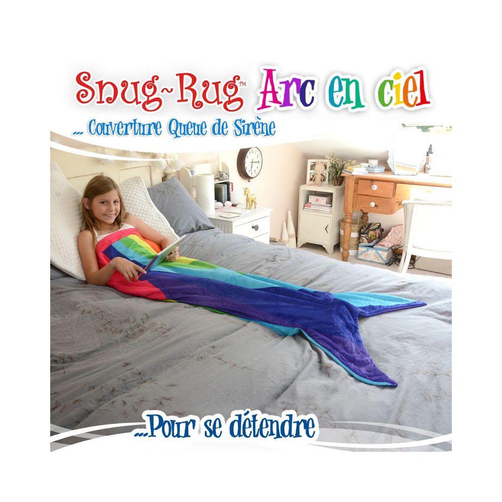 Kas Design - Snug Rug Queue de Sirène Multicolore - Objets déco