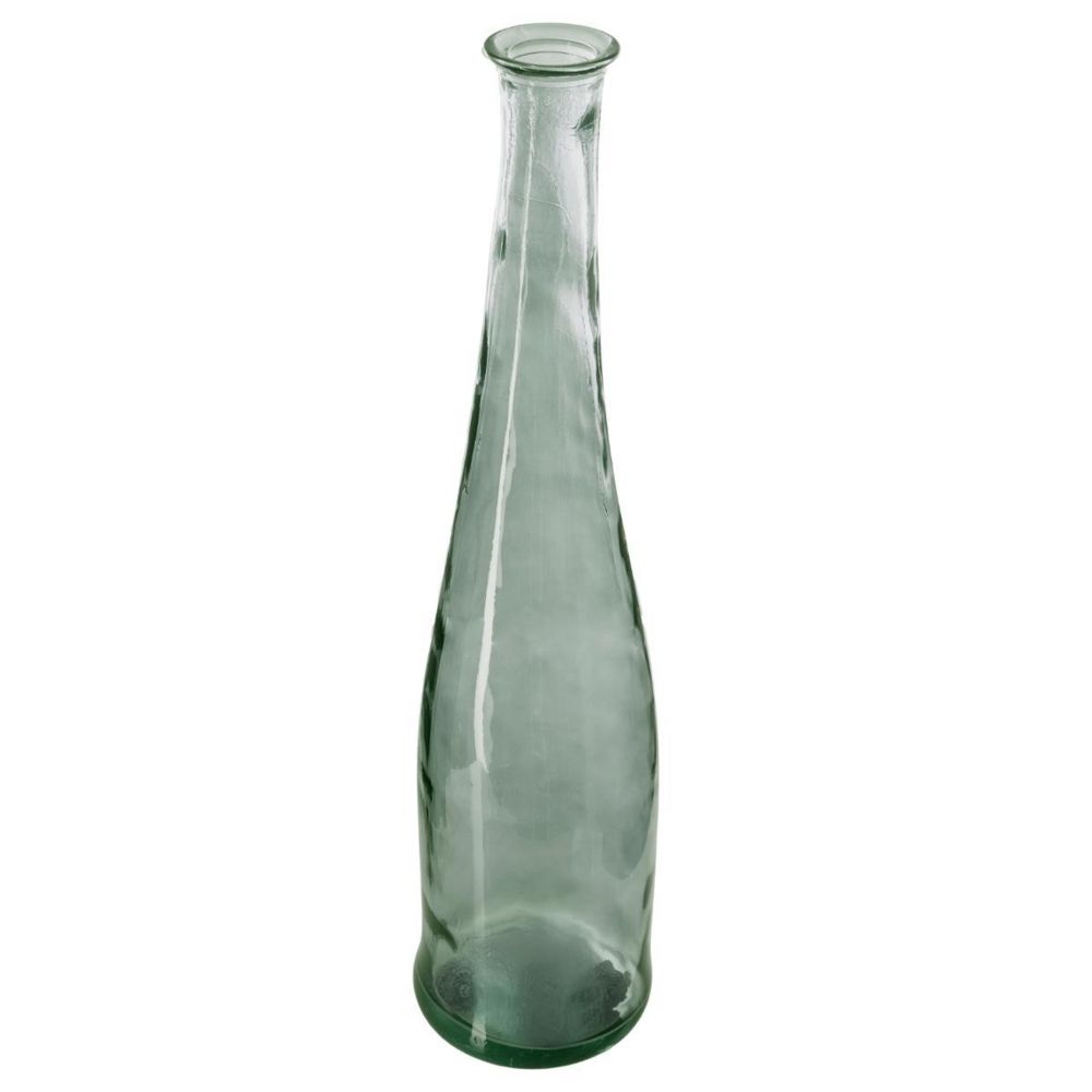 Atmosphera, Createur D'Interieur - Vase long verre recyclé H 80 Vert - Atmosphera - Vases