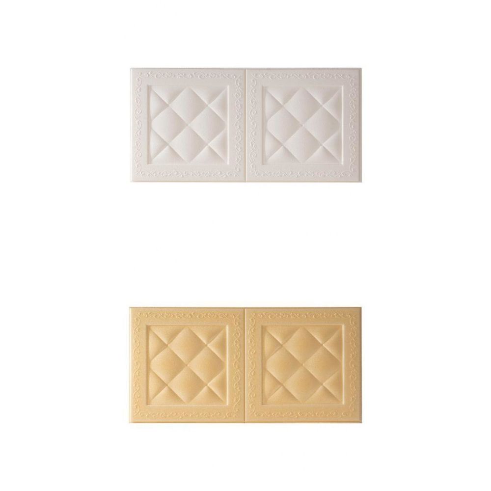 marque generique - 2x Wall Tile Sticker Bedrom PVC Wall Sticker Salon Décor De Salle De Bain - Objets déco