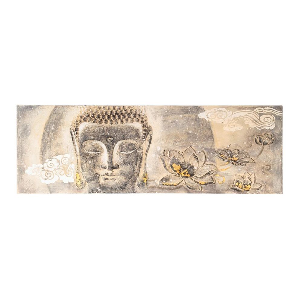 Atmosphera, Createur D'Interieur - Tableau Bouddha Yazu - gris - Atmosphera - Tableaux, peintures