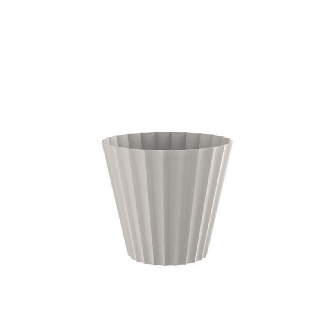 Plastiken - PLASTIKEN Pot Doric Maceta - Ø18 x 16 cm - Blanc - Pots, cache-pots