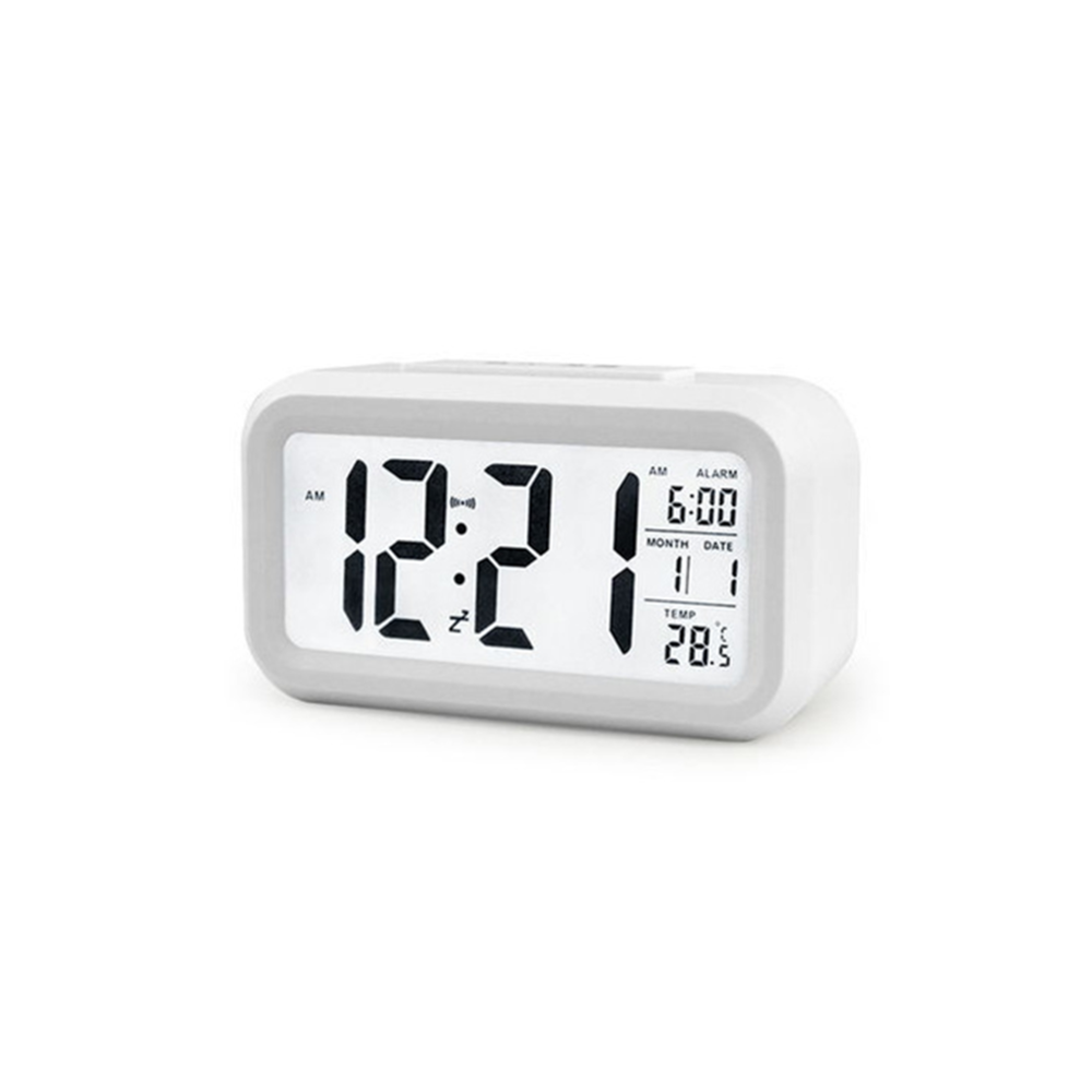 marque generique - YP Select Température Réveil Silence Horloge Électronique Horloge Numérique Créative Blanc - Réveil