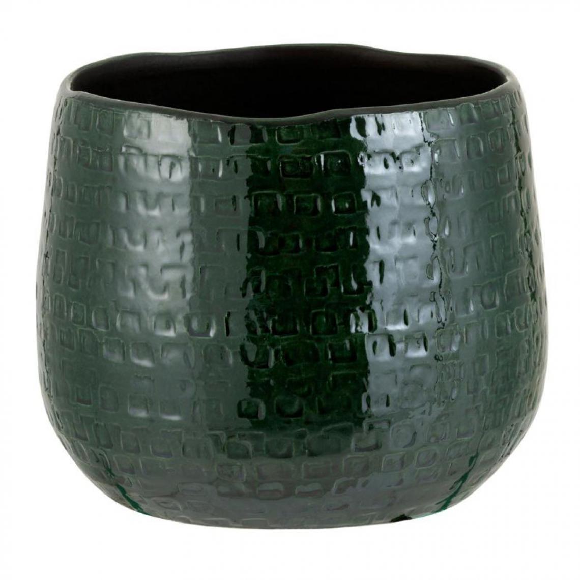 Paris Prix - Cache-Pot Design Ceramika 18cm Vert - Pots, cache-pots