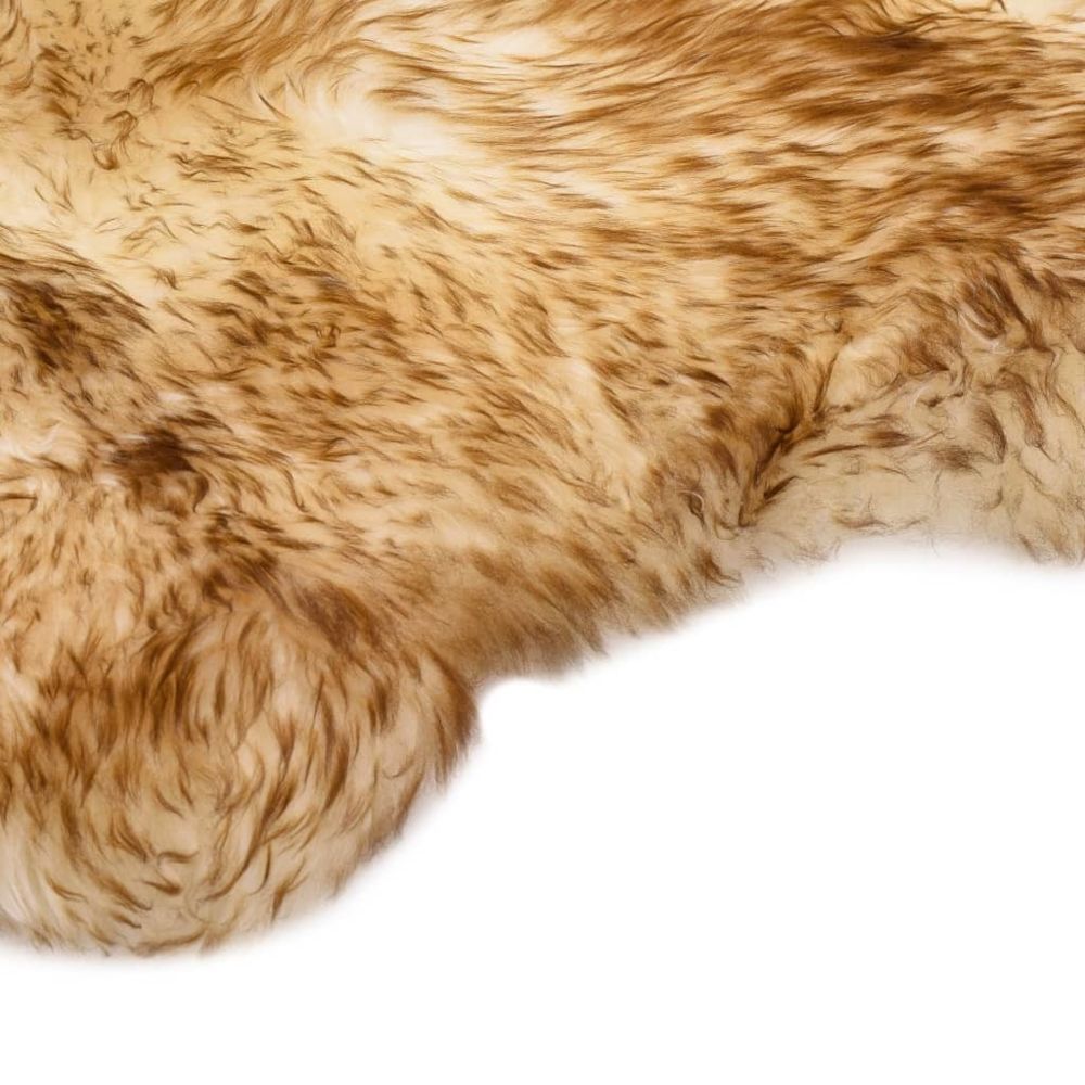marque generique - Icaverne - Petits tapis edition Tapis en peau de mouton 60 x 90 cm Mélange de marron - Tapis