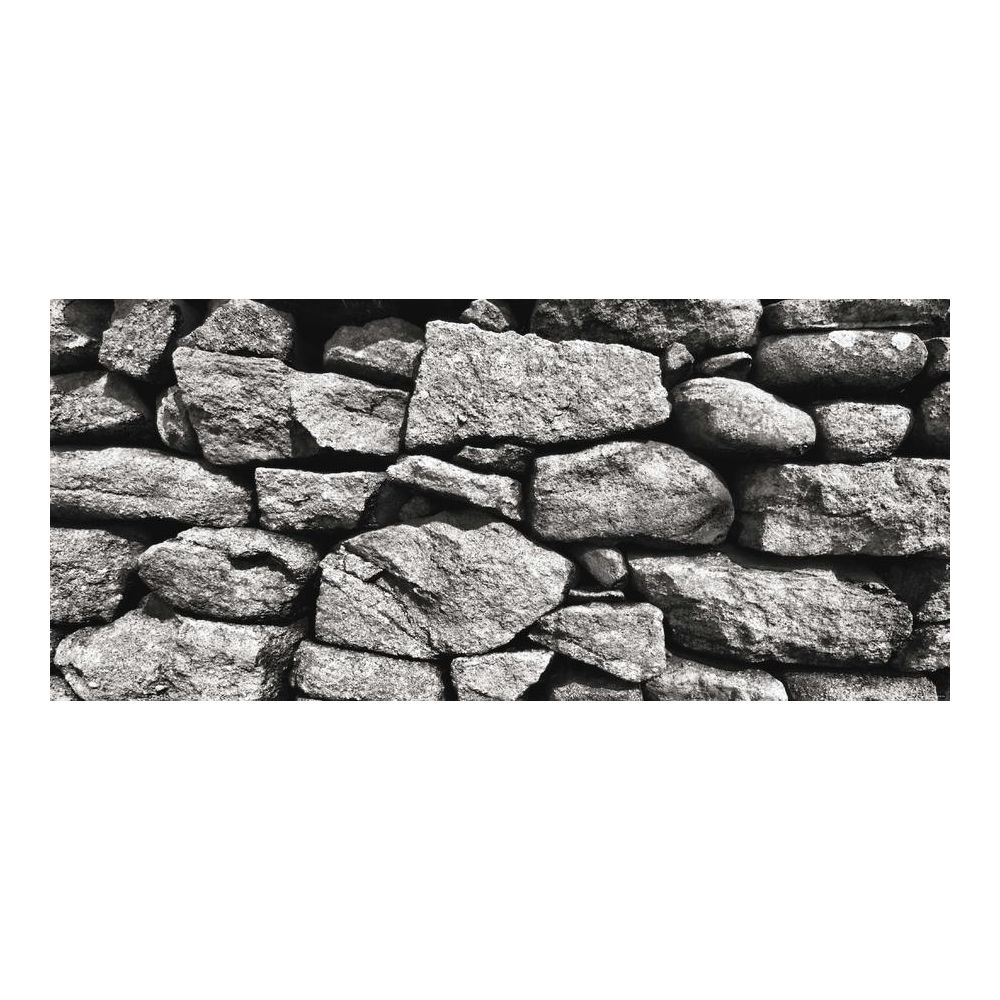 Bebe Gavroche - Gray stone wall, photo murale, 202 x 90 cm, 1 part - Affiches, posters