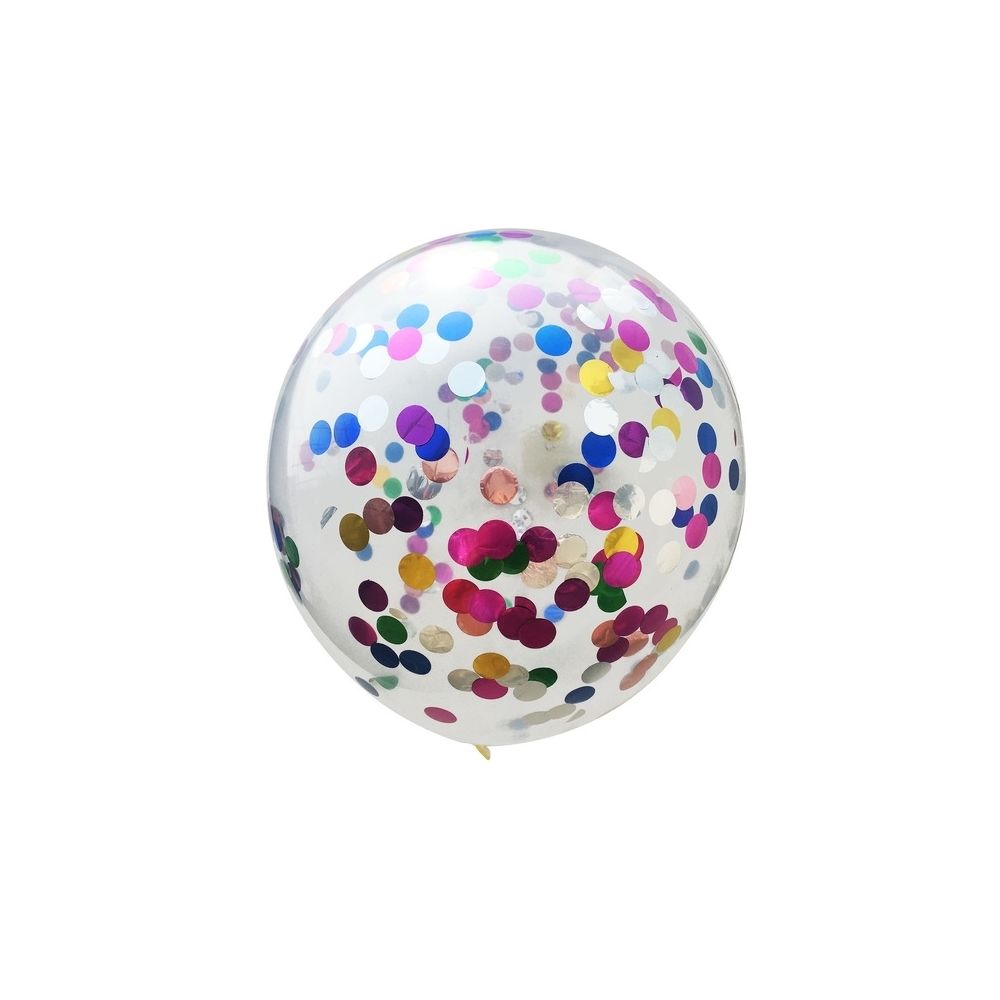 Wewoo - Décorations de Fête 10 PCS 12 Pouces Ballons De Confettis Décoration De Mariage Joyeux Anniversaire Ballon En Latex Rond Multicolore - Décorations de Noël
