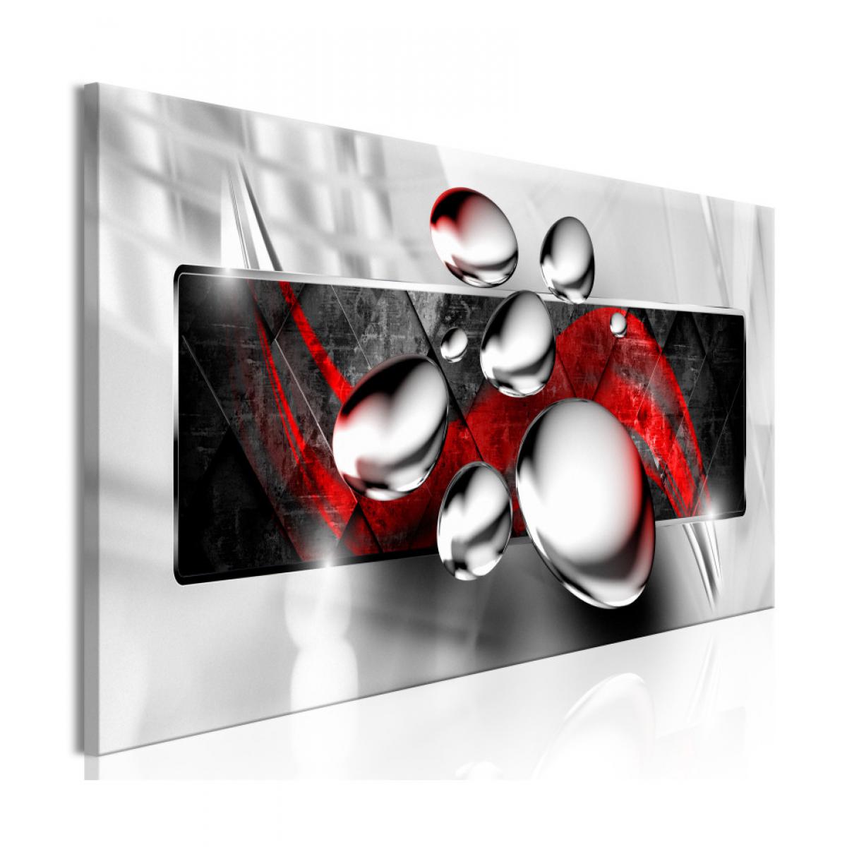 Artgeist - Tableau - Shiny Stones (1 Part) Narrow Red 150x50 - Tableaux, peintures