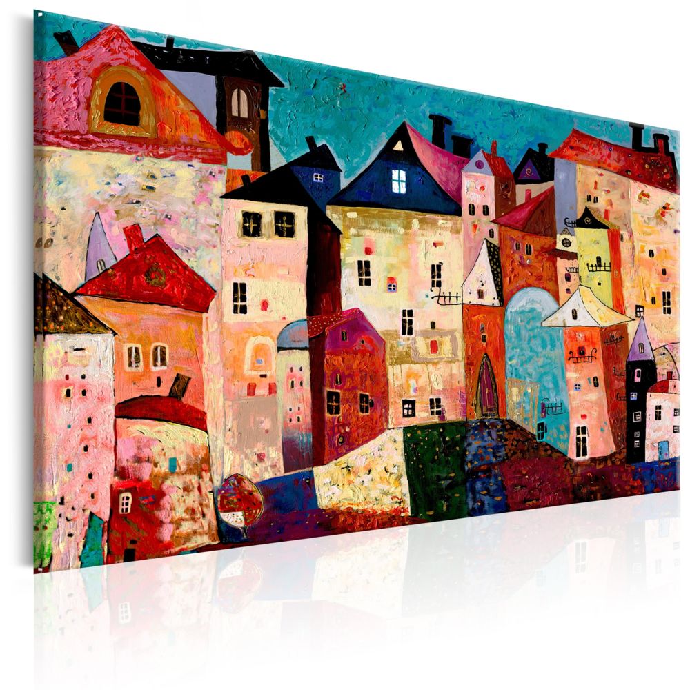 Bimago - Tableau - Artistic City - Décoration, image, art | Paysages | Ville et village | - Tableaux, peintures