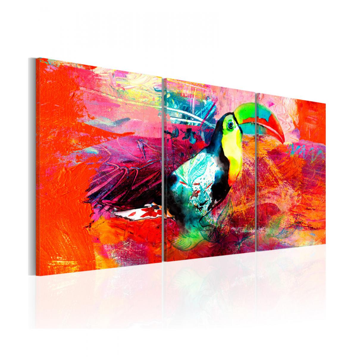 Artgeist - Tableau - Colourful Toucan 120x60 - Tableaux, peintures