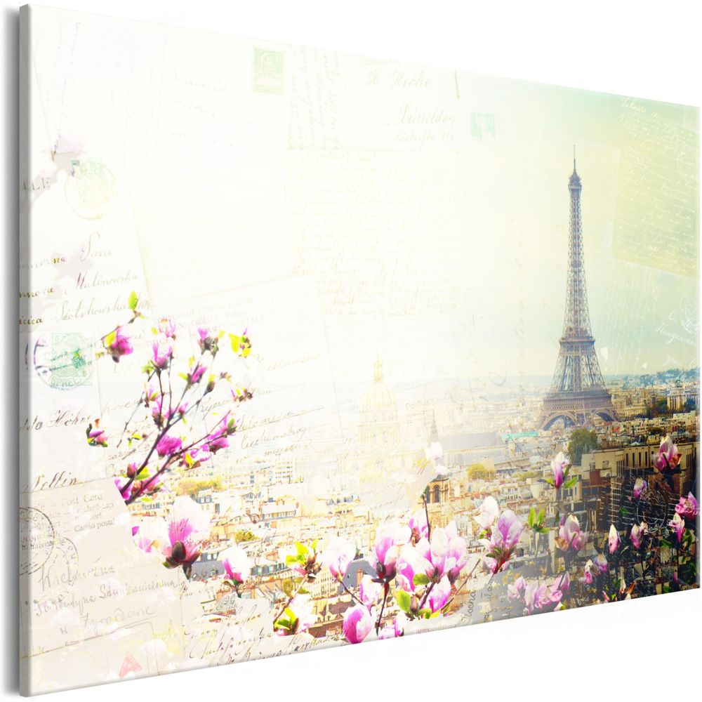 Bimago - Tableau - Postcards from Paris (1 Part) Wide - Décoration, image, art | Villes | Paris | - Tableaux, peintures