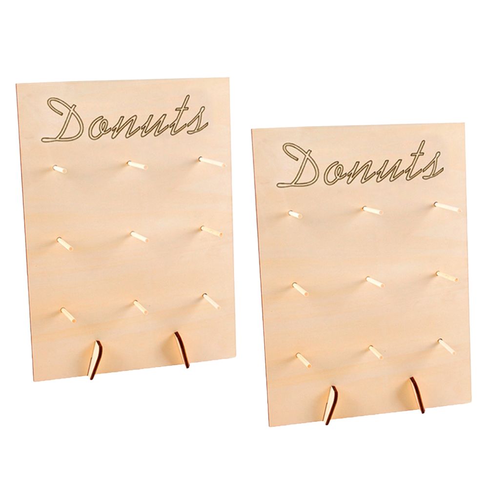 marque generique - Support de beignet mur d'affichage bois Donut - Objets déco