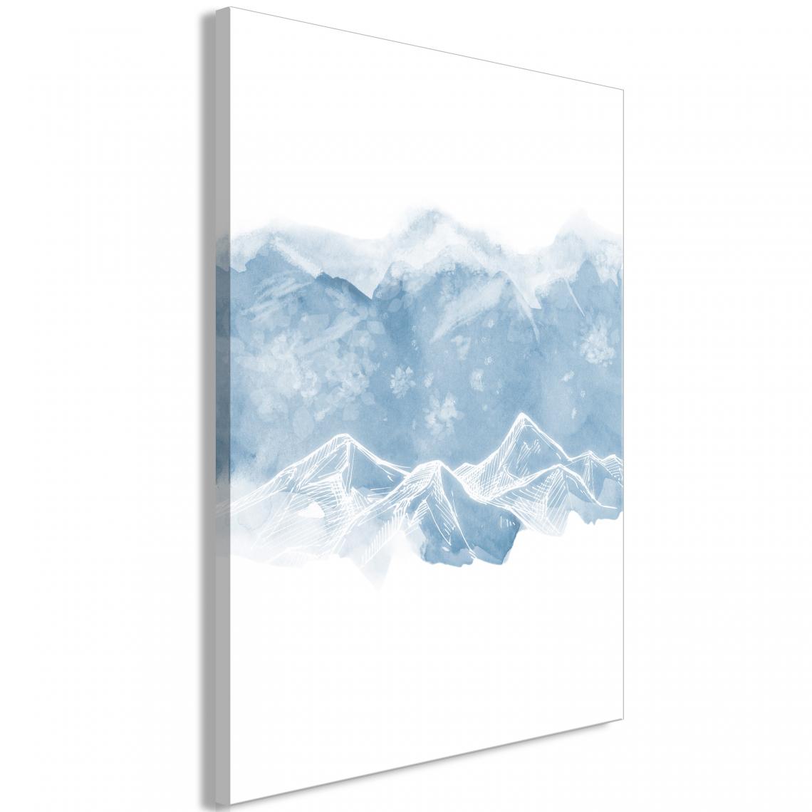 Decoshop26 - Tableau sur toile décoration murale image imprimée cadre en bois à suspendre Terre de glace (1 partie) Vertical 80x120 cm 11_0006714 - Tableaux, peintures
