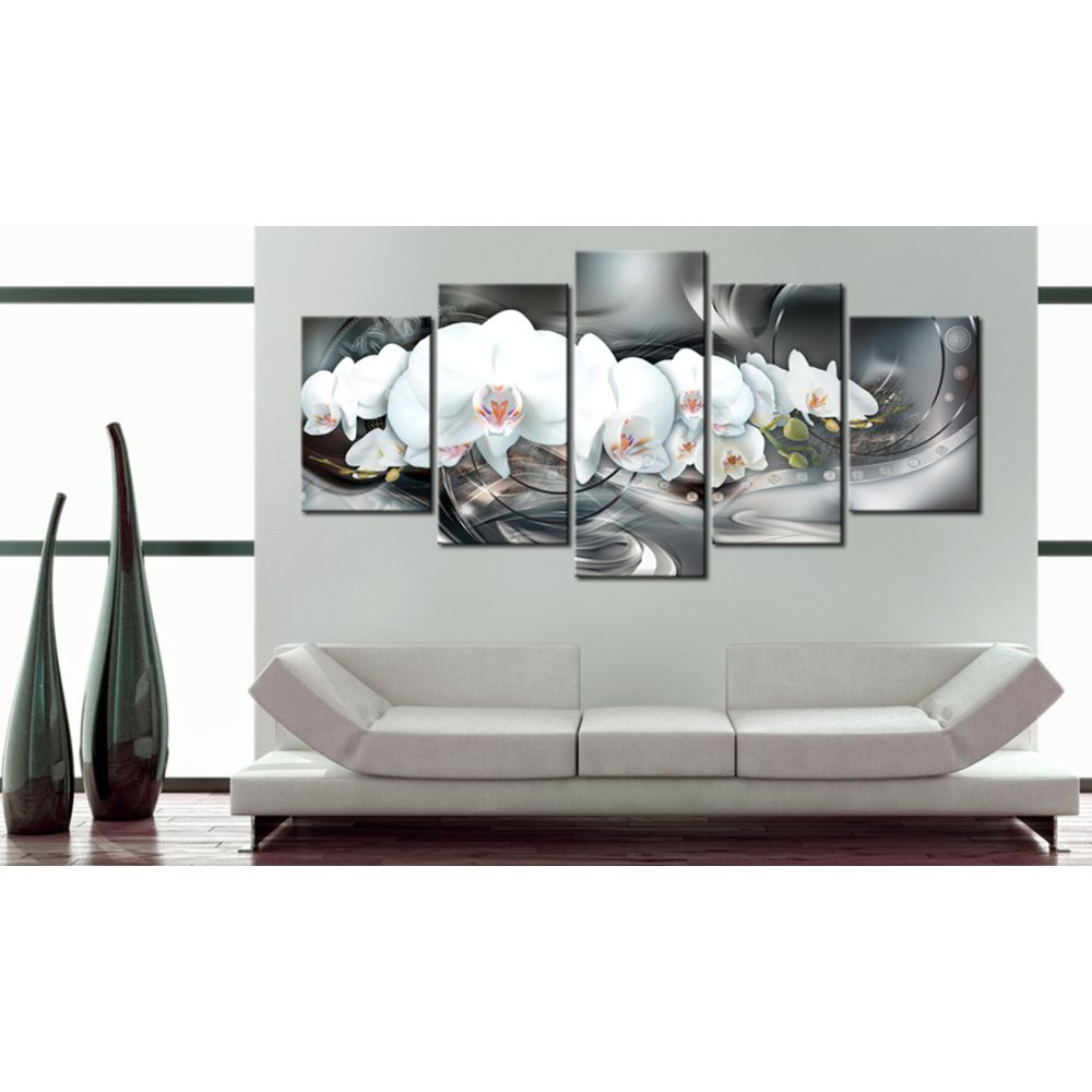 marque generique - 200x100 Tableau Fleurs et plantes Abstraction Moderne Magical Orchid - Tableaux, peintures