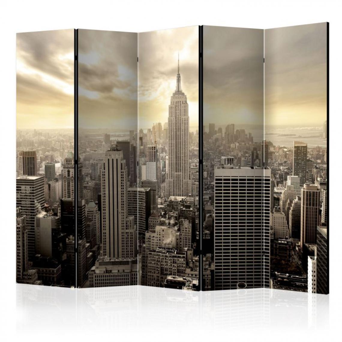 Artgeist - Paravent 5 volets - Light of New York II [Room Dividers] .Taille : 225x172 - Paravents
