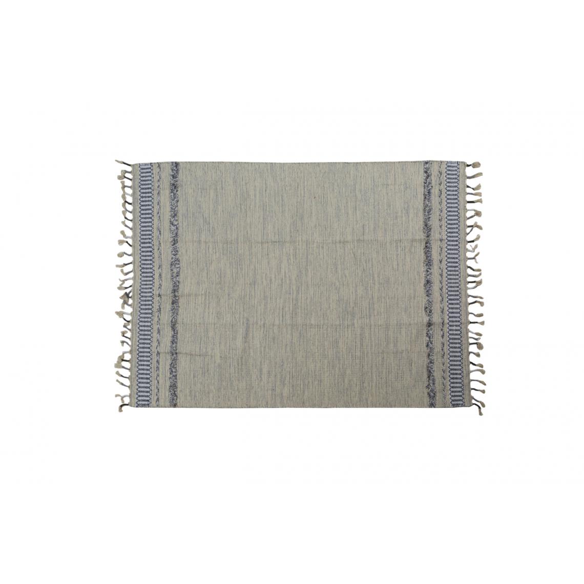 Alter - Tapis boston moderne, style kilim, 100% coton, gris, 110x60cm - Tapis