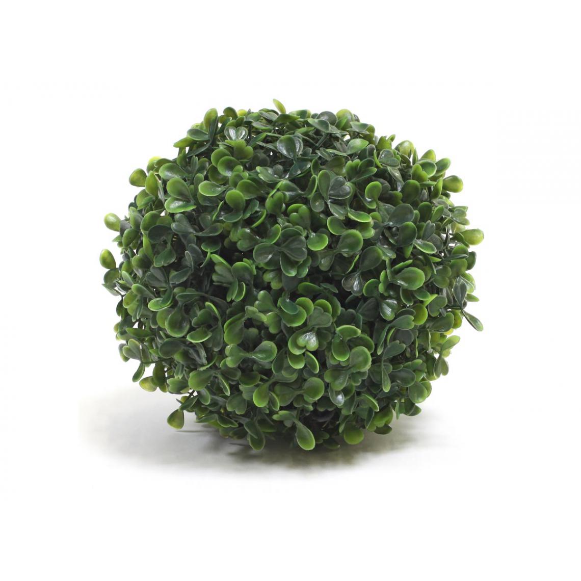 Jardideco - Atmosphera - Boule de buis artificielle D 18 cm - Plantes et fleurs artificielles