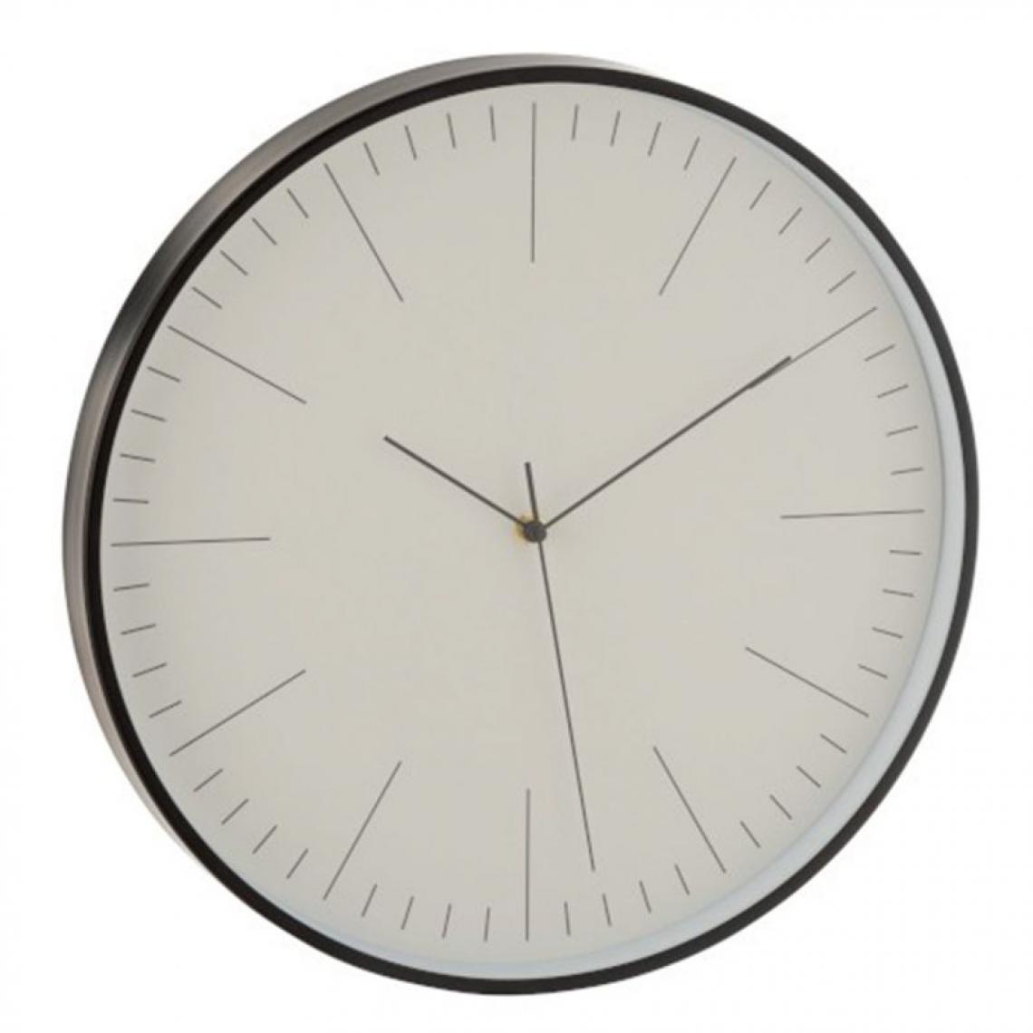 Paris Prix - Horloge Murale Design Ronde Gerbert 41cm Noir - Horloges, pendules