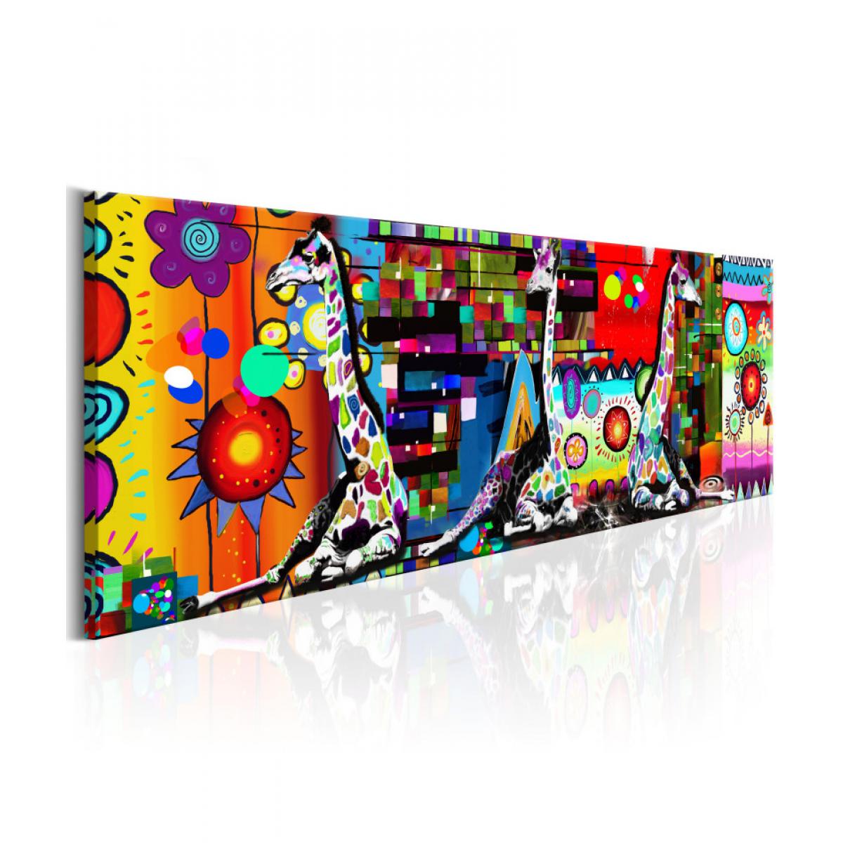 Artgeist - Tableau - Colourful Savannah 150x50 - Tableaux, peintures