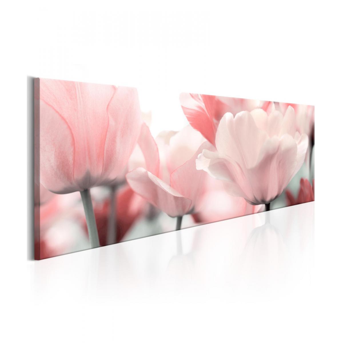 Artgeist - Tableau - Pink Tulips 120x40 - Tableaux, peintures