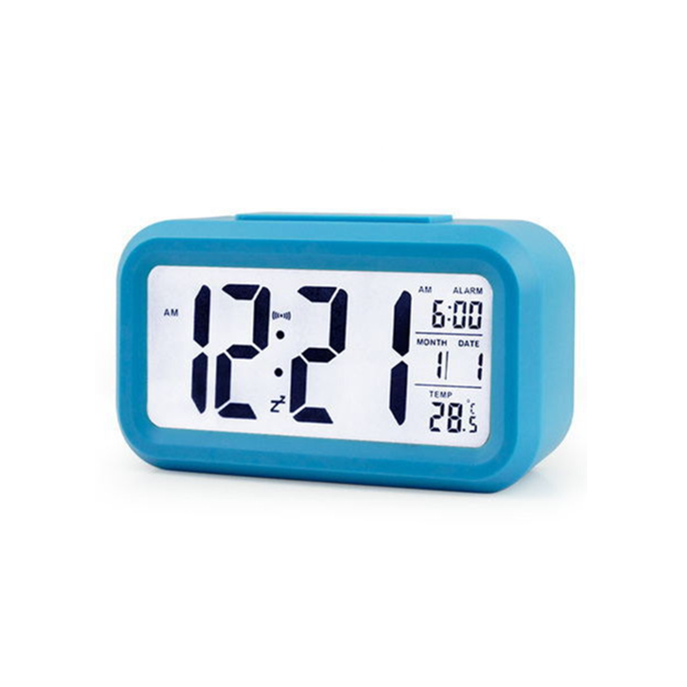 marque generique - YP Select Température Réveil Silence Horloge Électronique Horloge Numérique Créative Bleu - Réveil