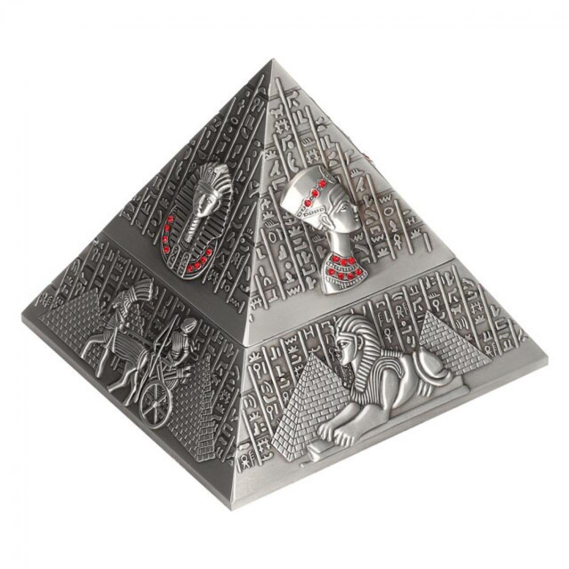 Universal - Cendriers innovants Cendriers en forme de pyramide des pharaons égyptiens Vintage Home Table Decoration Cadeaux Home Artisanat Decoration |(Argent) - Cendriers