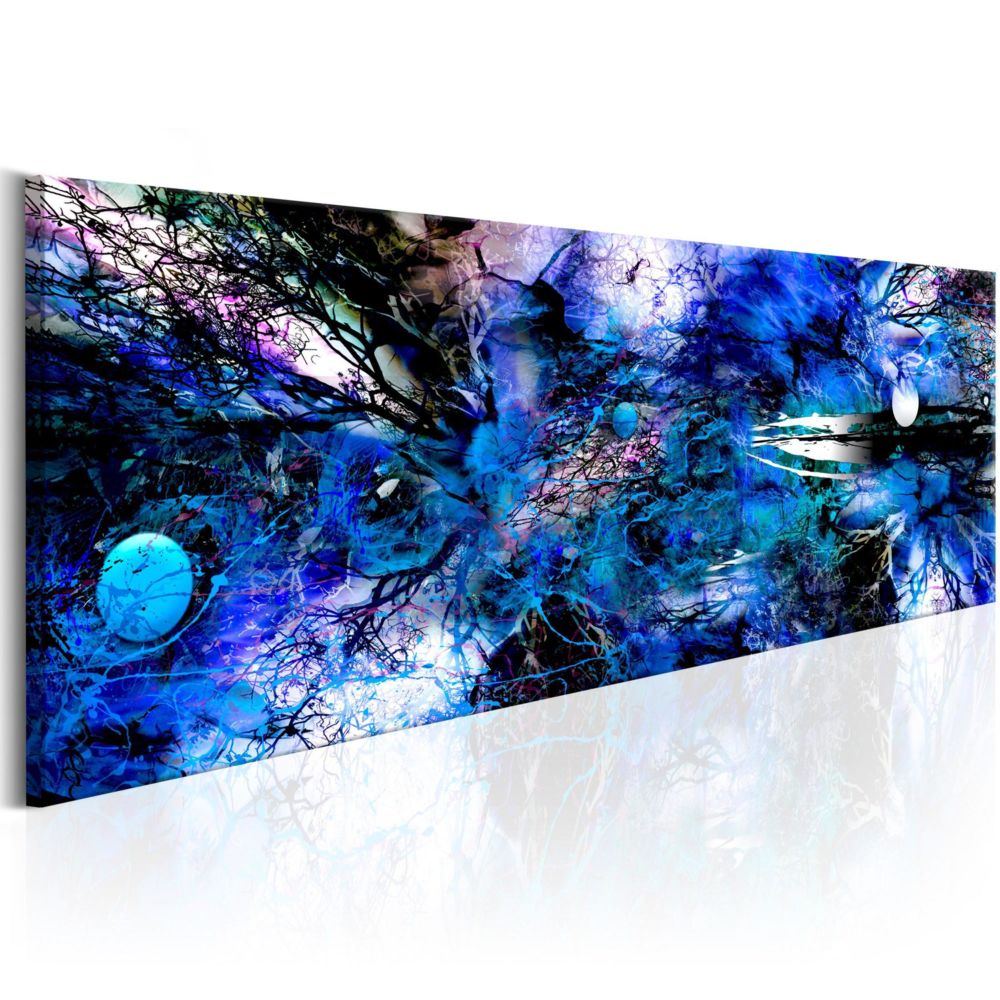 Artgeist - Tableau - Blue Artistic Chaos 135x45 - Tableaux, peintures
