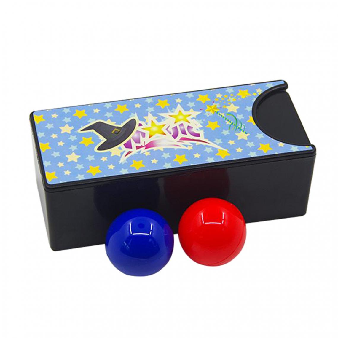marque generique - Creative Nouvelle Boîte Magique Tournant La Boule Rouge dans Le Bleu Balle Mystère Boîte Facile Jouets pour Enfants Enfants Adultes trick Toy cadeaux - Objets déco