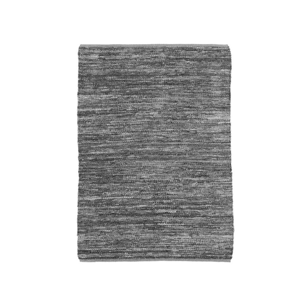 Mon Beau Tapis - SKIN - Tapis en cuir tressé gris clair 160x230 - Tapis