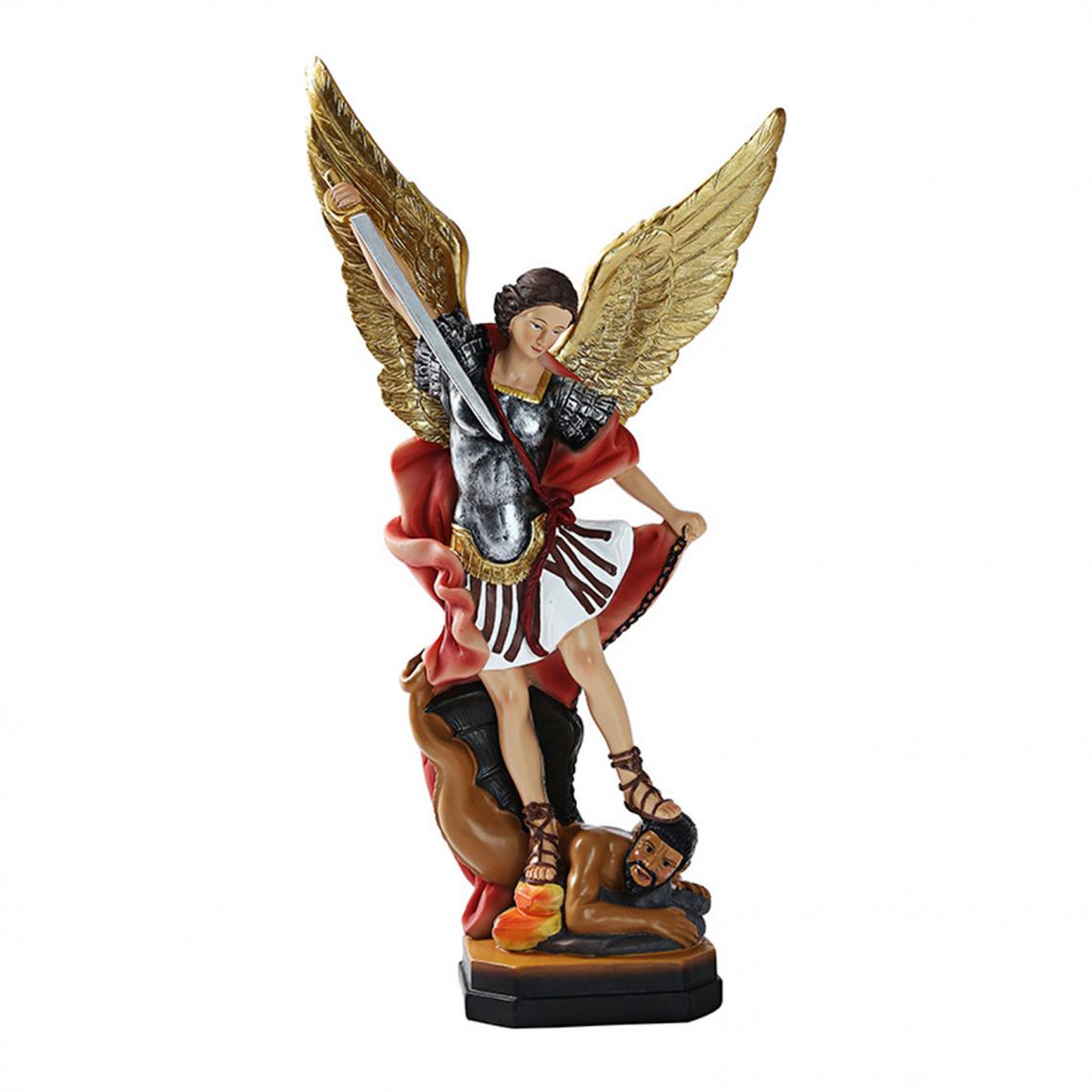 marque generique - Statue D'église Catholique Figurine à Collectionner Pour Décor De Bureau à Domicile 22 Cm - Objets déco