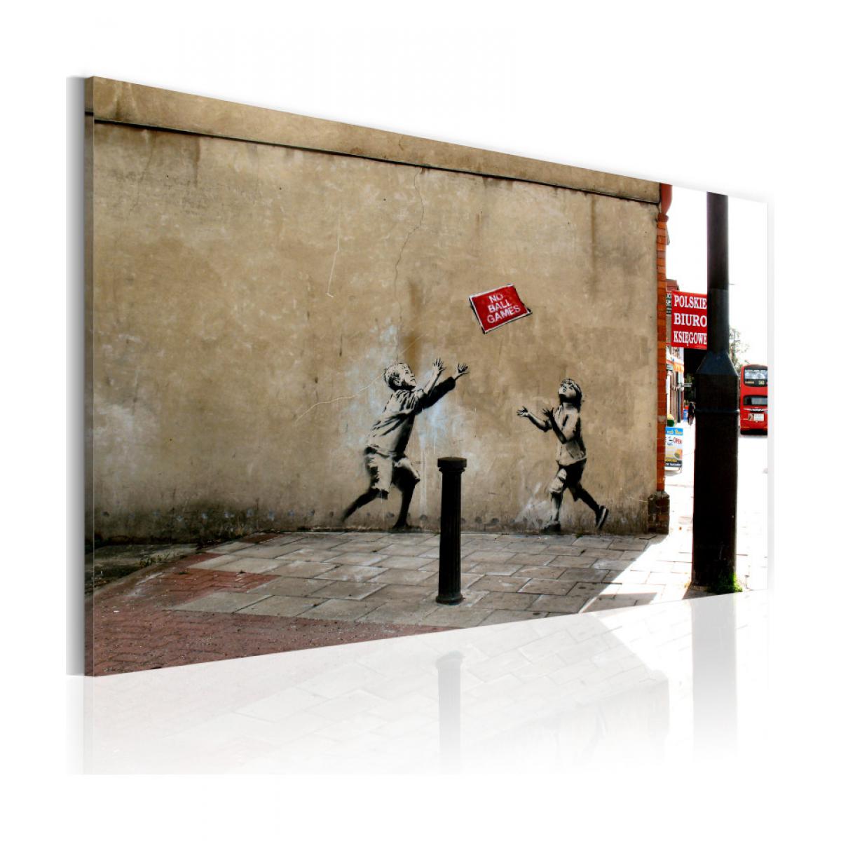 Artgeist - Tableau - Jeux de ballon interdits (Banksy) 60x40 - Tableaux, peintures