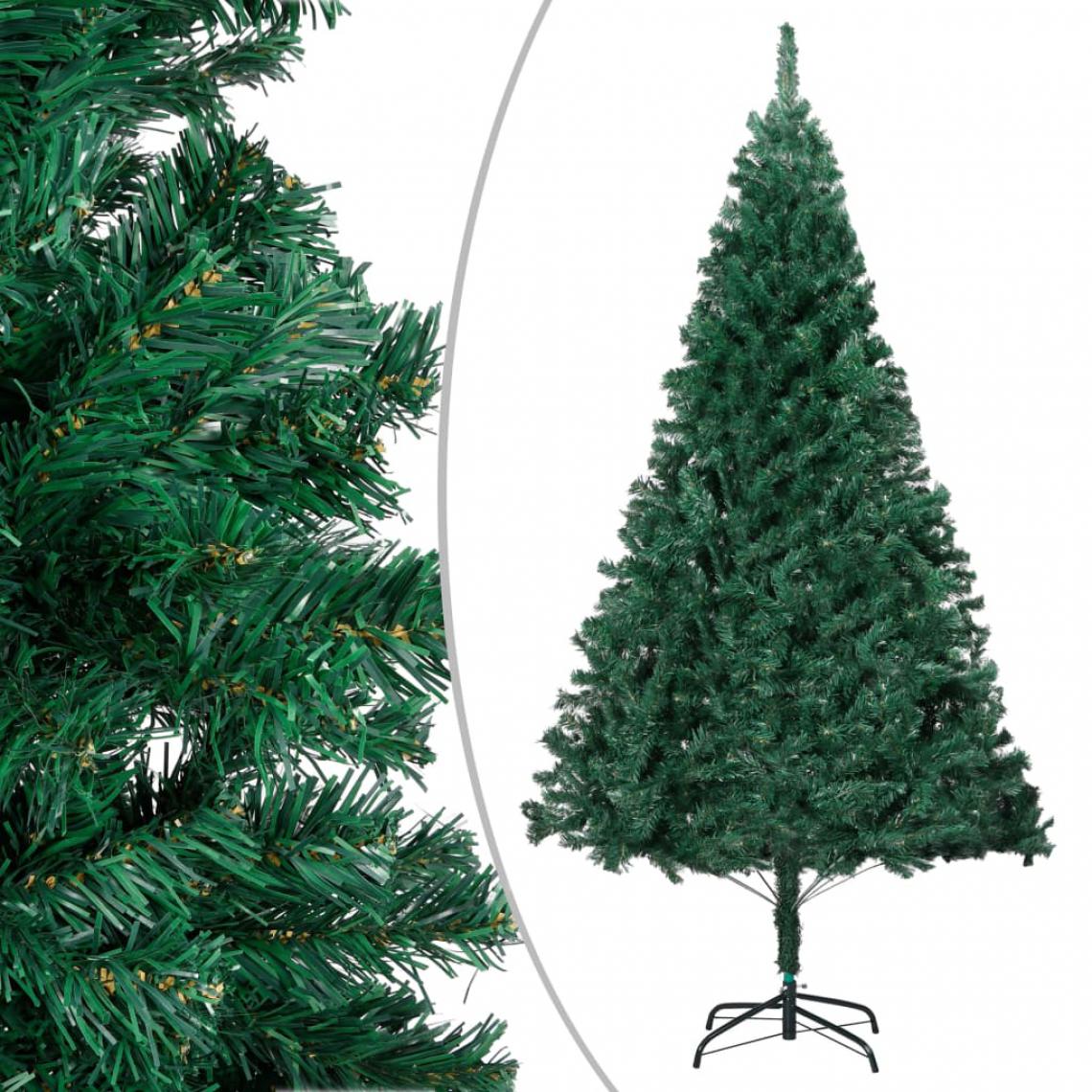 Icaverne - Joli Décorations de Noël et saisonnières serie Bujumbura Arbre de Noël artificiel avec branches épaisses Vert 150 cm PVC - Décorations de Noël
