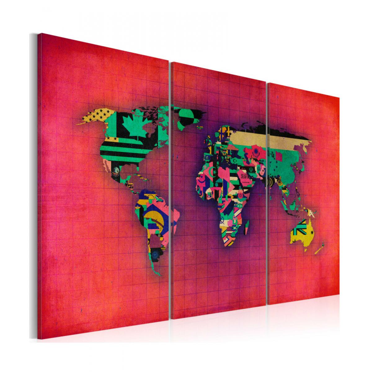 Artgeist - Tableau - Le monde est à moi - triptyque 120x80 - Tableaux, peintures