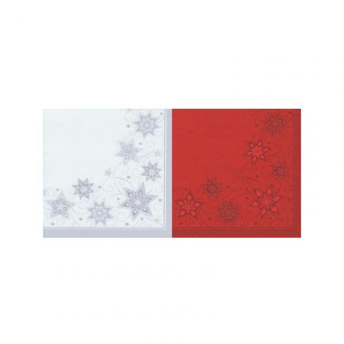 PAPSTAR - PAPSTAR Serviettes à motifs de Noel 'Just Stars', rouge () - Décorations de Noël