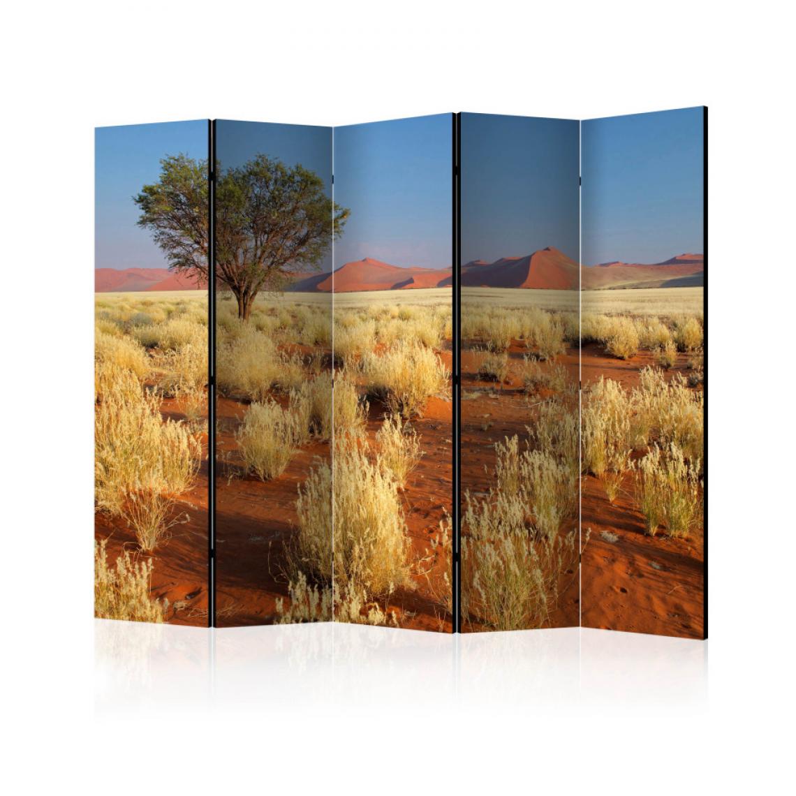 Artgeist - Paravent 5 volets - Desert landscape, Namibia II [Room Dividers] 225x172 - Paravents