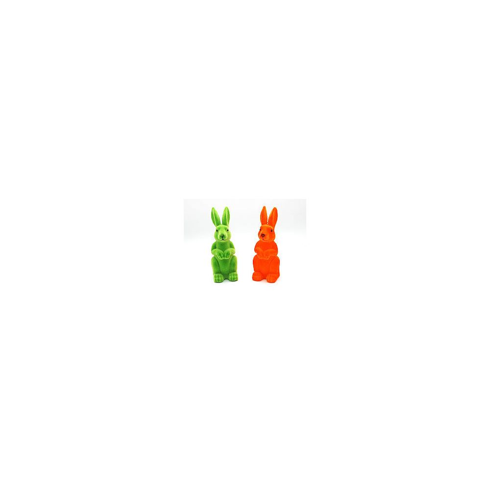 Coolminiprix - Lot de 3 - Figurine lapin de Pâques 18,5cm coloris assortis - Qualité COOLMINIPRIX - Objets déco