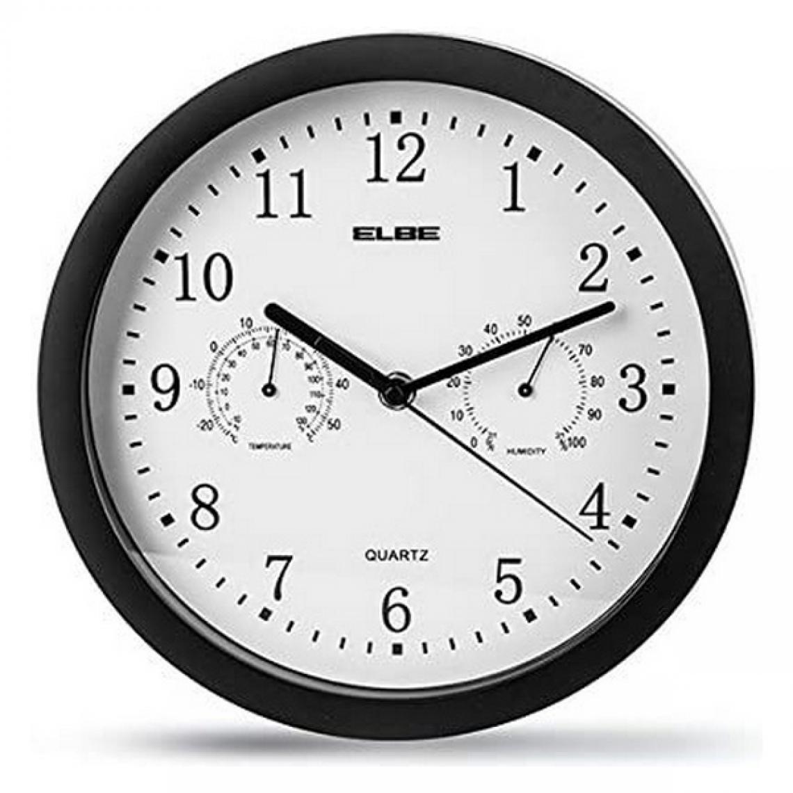 Elbe - Horloge Murale ELBE RP-1005-N Blanc/Noir - Horloges, pendules
