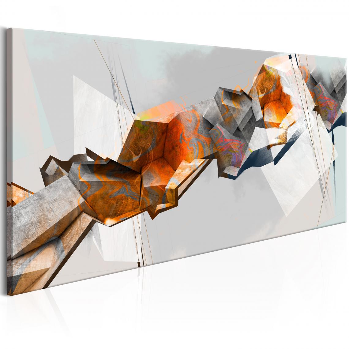Decoshop26 - Tableau sur toile décoration murale image imprimée cadre en bois à suspendre Chaîne abstraite 120x60 cm 11_0001311 - Tableaux, peintures