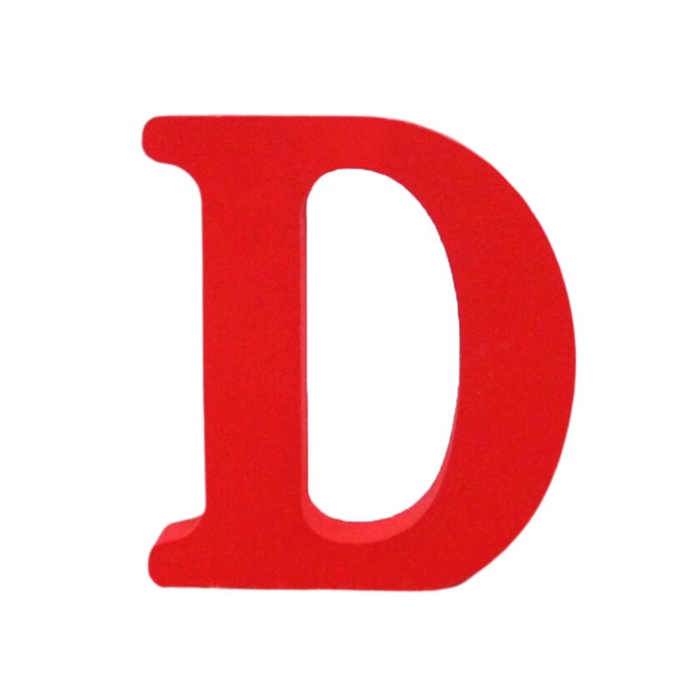 marque generique - ornements de décoration lettres anglais en bois rouge pour la fête d - Objets déco
