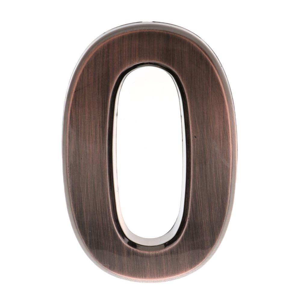 marque generique - Nombre de porte autocollant en plastique de cuivre numéro de numéro de numéro collant 0 - Objets déco