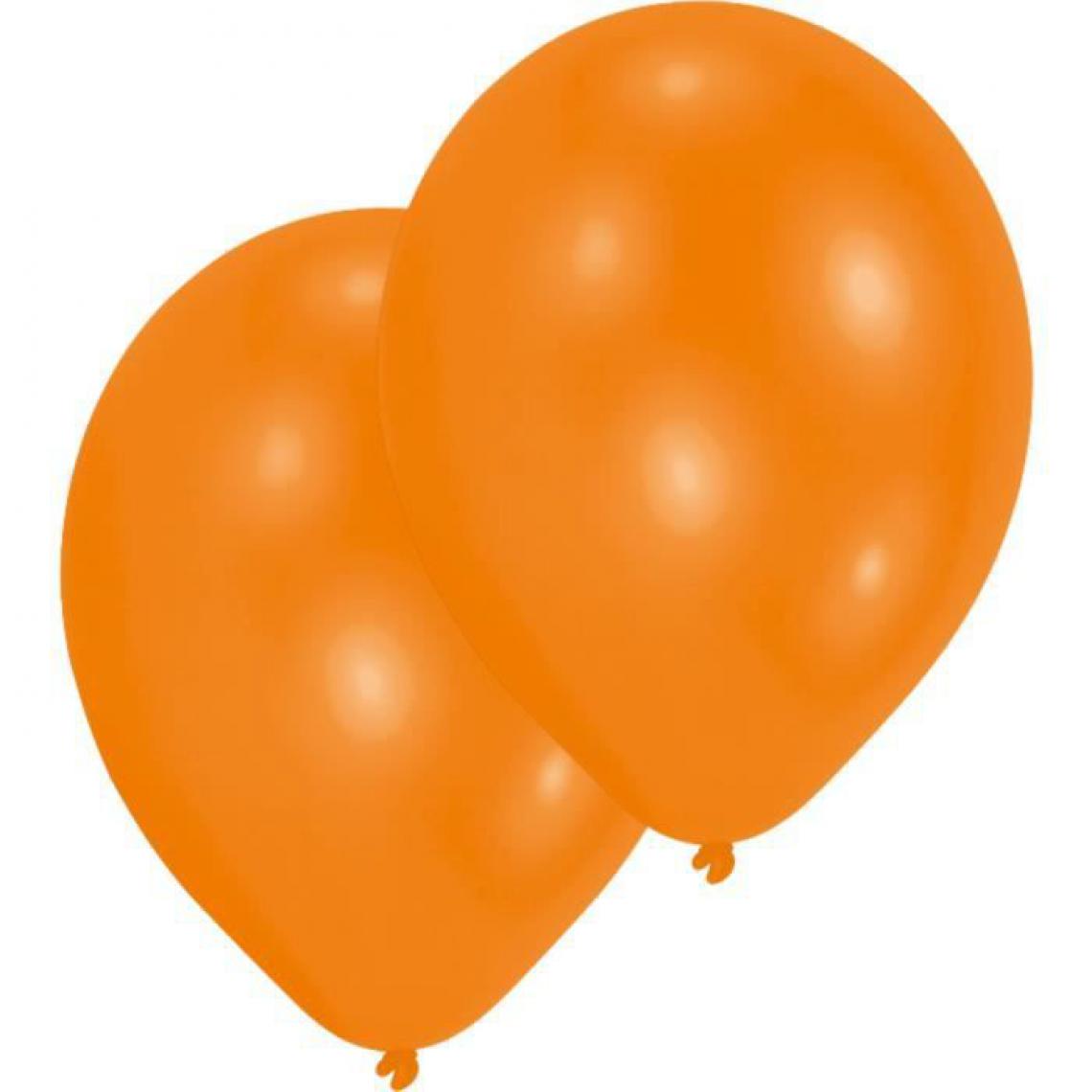 Amscan - Lot de 10 Ballons en latex Premium 27,5 cm/11'' - Orange - Objets déco