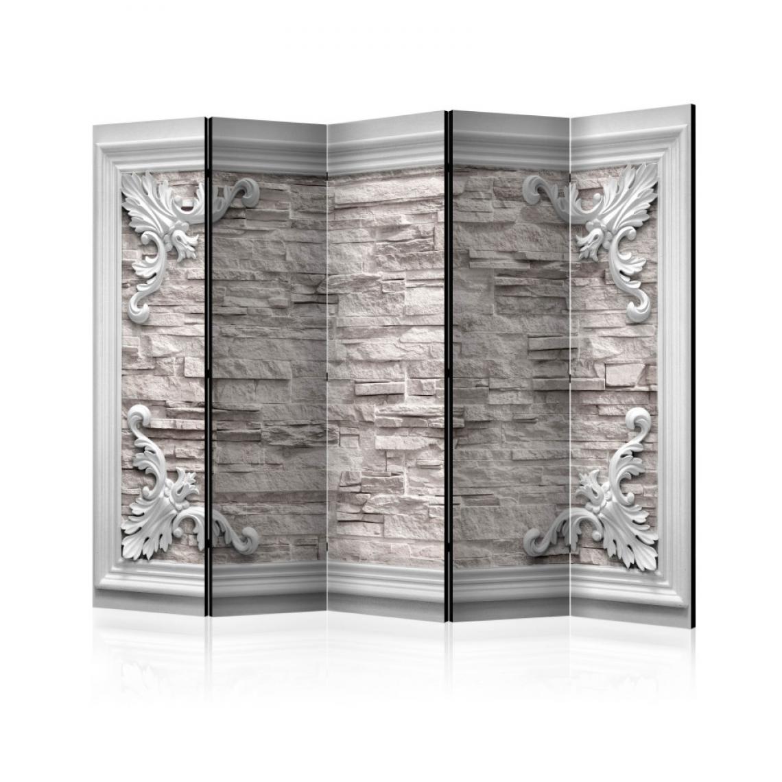 Artgeist - Paravent 5 volets - Brick in the Frame (Beige) II [Room Dividers] 225x172 - Paravents