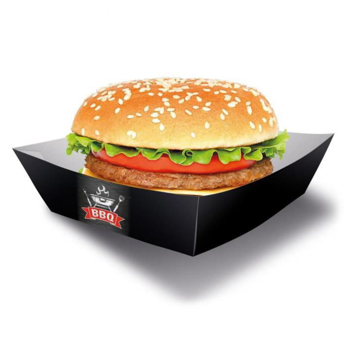Amscan - Lot de 4 Boîtes Burger BBQ Party 13 x 13 cm - Objets déco