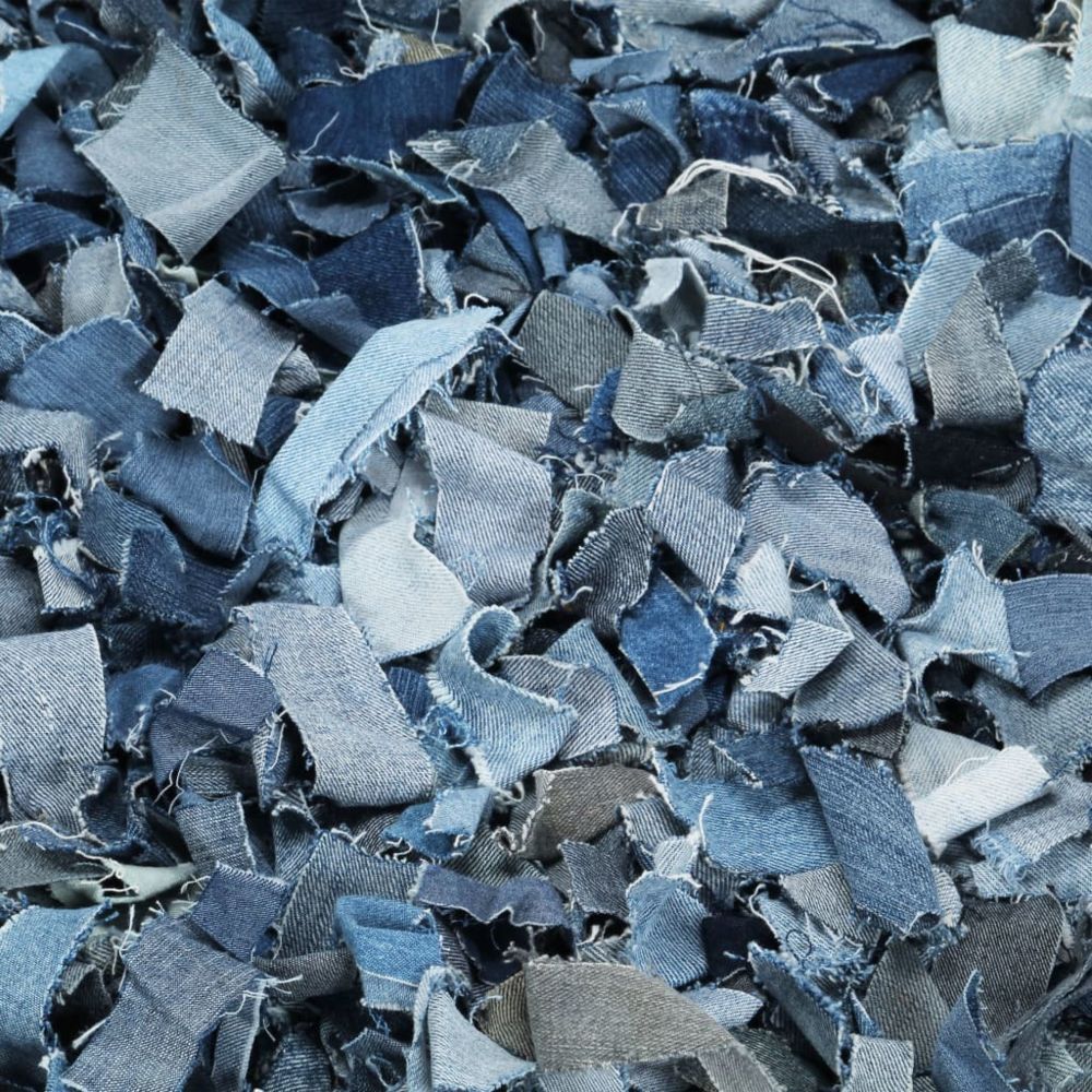 marque generique - Icaverne - Petits tapis gamme Tapis Shaggy Denim 120x170 cm Bleu - Tapis