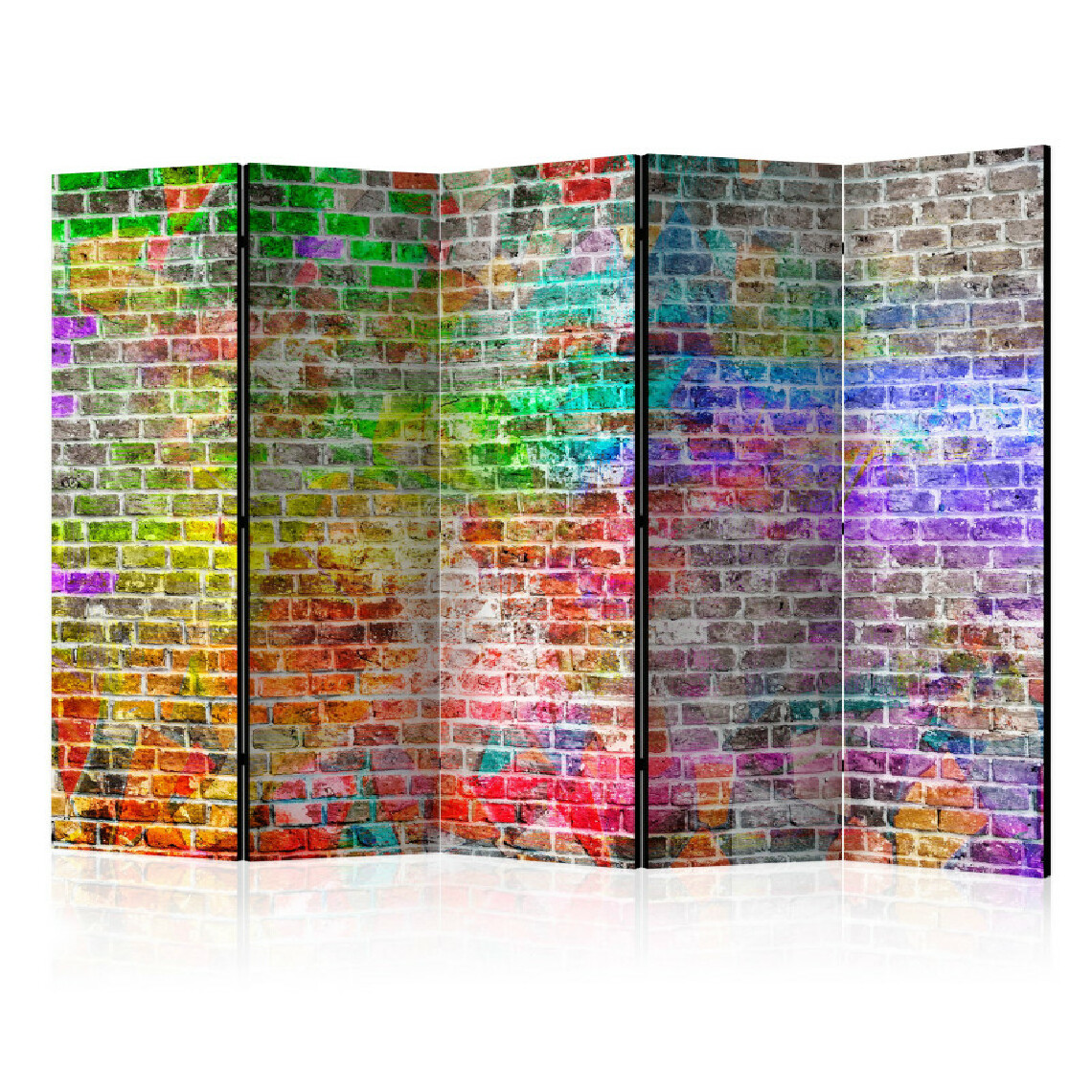 Artgeist - Paravent 5 volets - Rainbow Wall II [Room Dividers] 225x172 - Paravents