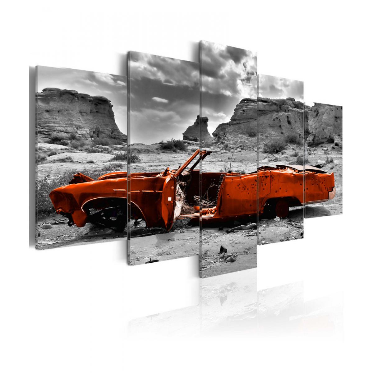 Artgeist - Tableau - Orange car 100x50 - Tableaux, peintures