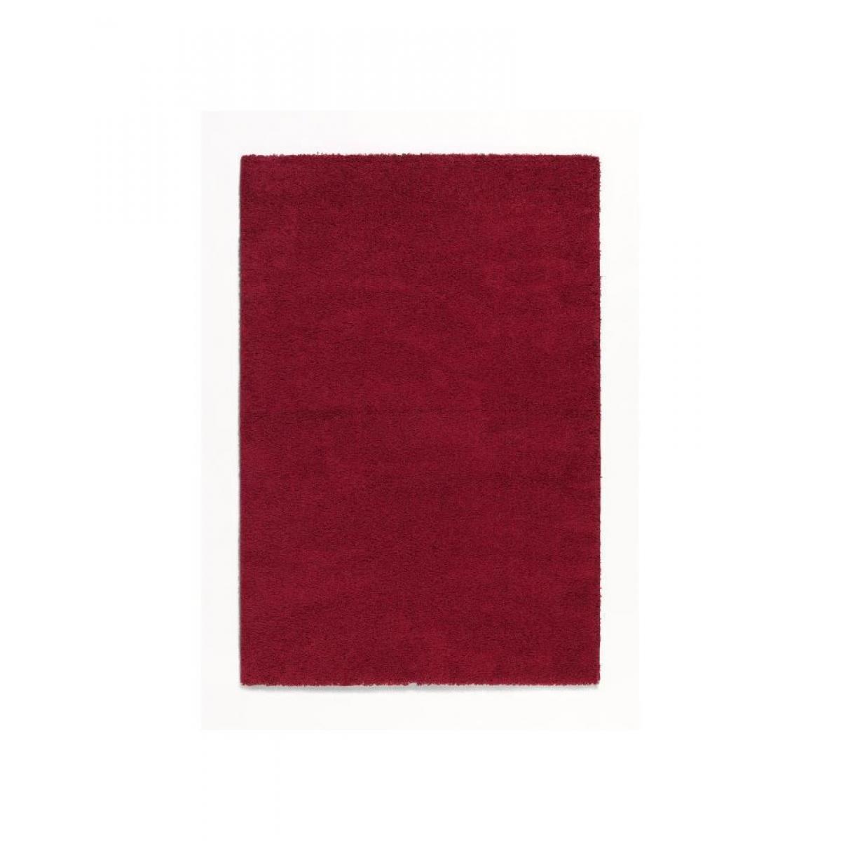 NAZAR - TRENDY Tapis de salon Shaggy en polypropylene - 120 x 160 cm - Rouge - Tapis