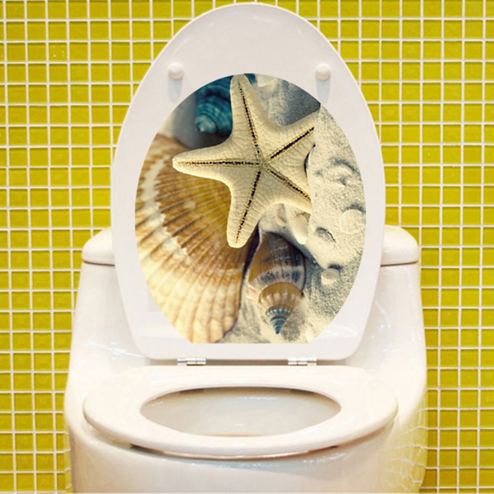 marque generique - Toilettes amovible Sticker salle de bains - Objets déco
