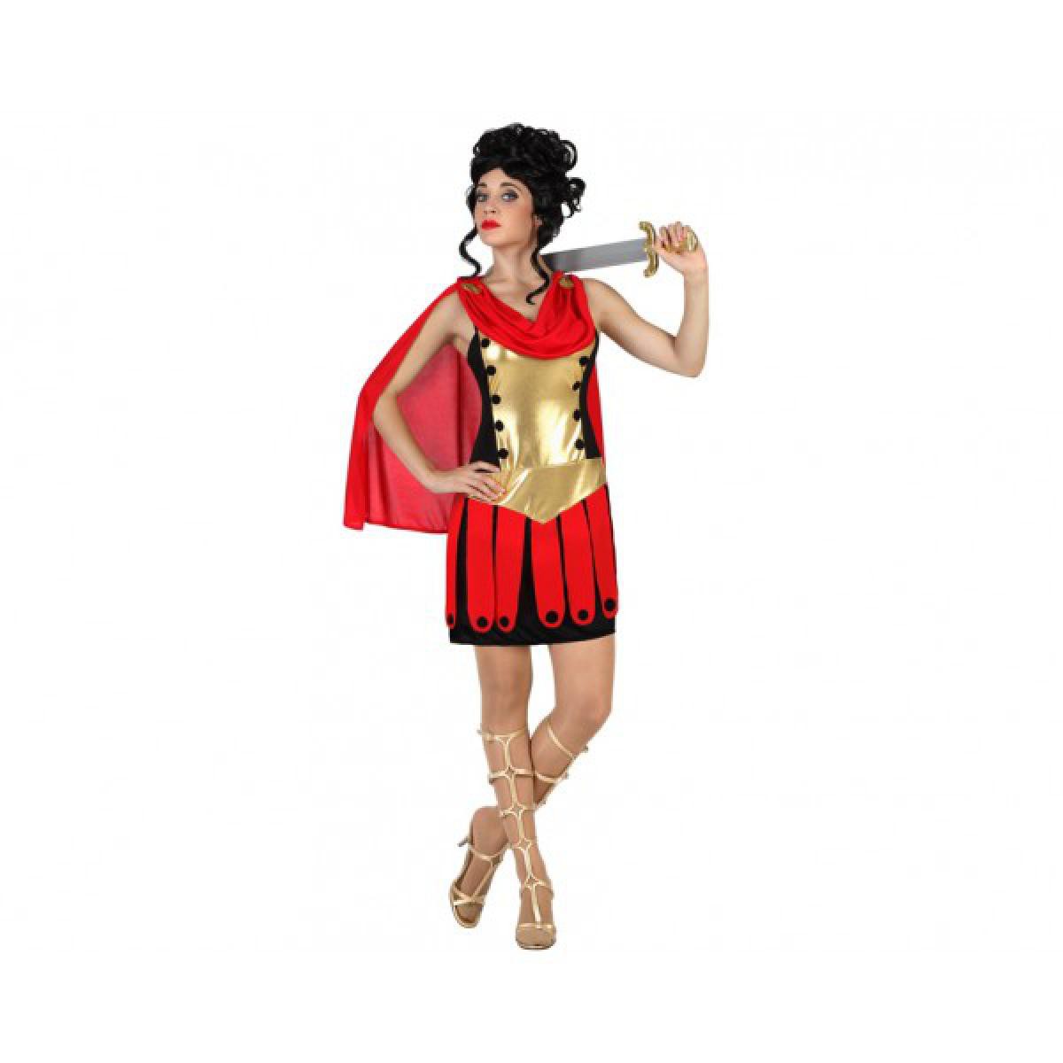 Totalcadeau - Costume pour femme guerrière rouge romaine (2 Pcs) Pas cher - Objets déco