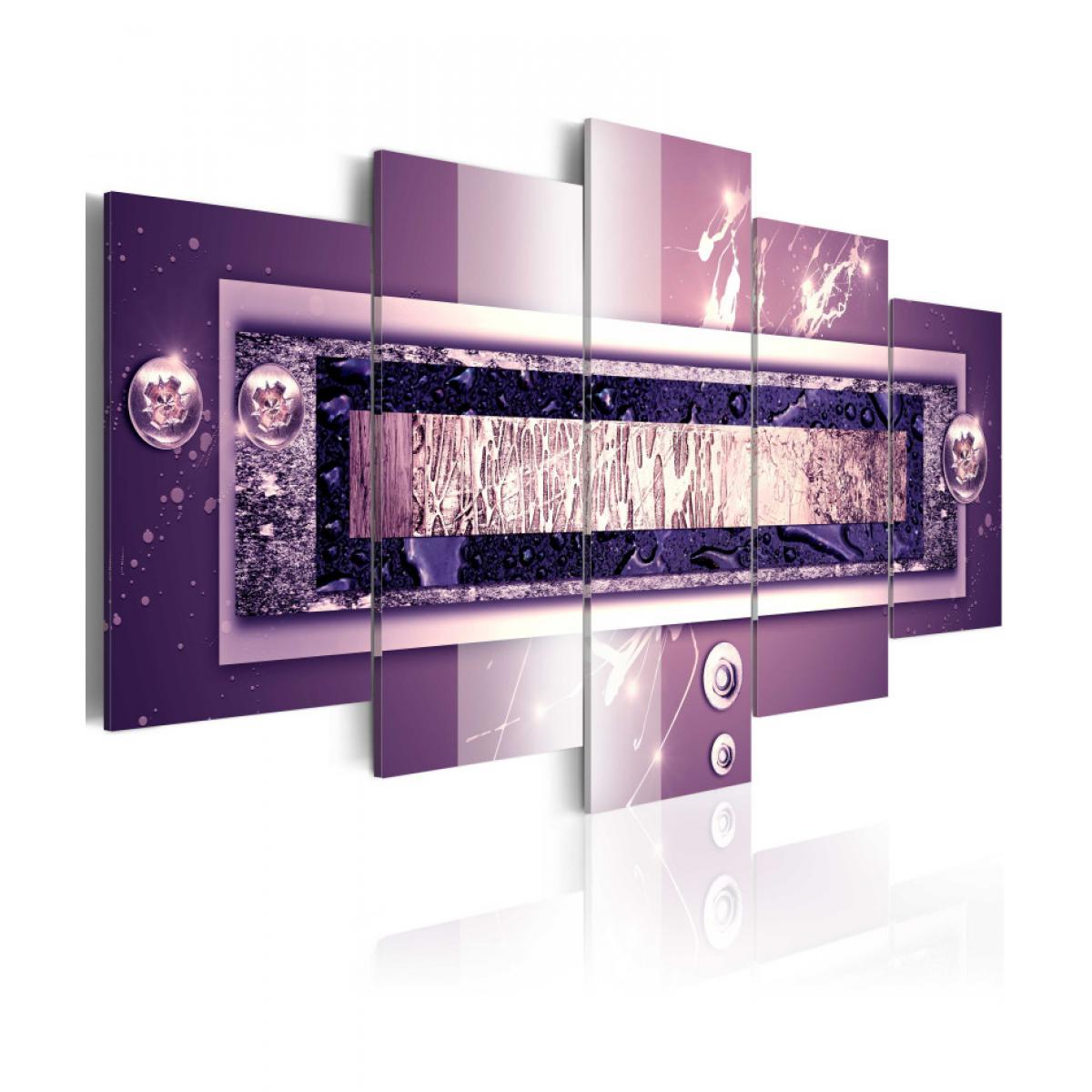 Artgeist - Tableau - Purple cascade 100x50 - Tableaux, peintures