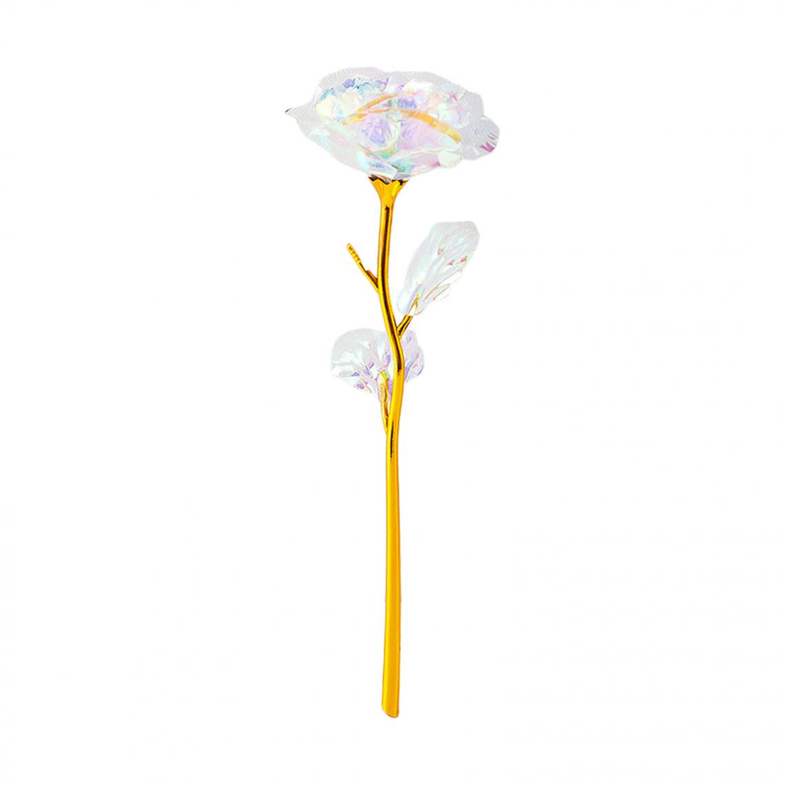 marque generique - Fleur Séchée Artificielle Plaquée Or Rose 24K Pour Femme Sans Lumière - Plantes et fleurs artificielles